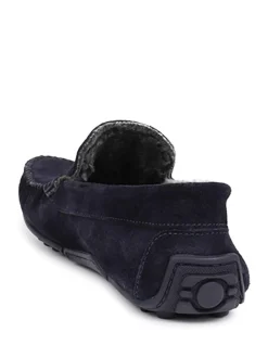 Jones Bootmaker Blue Zain Suede Slippers