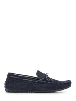 Jones Bootmaker Blue Zeke Leather Full Slippers