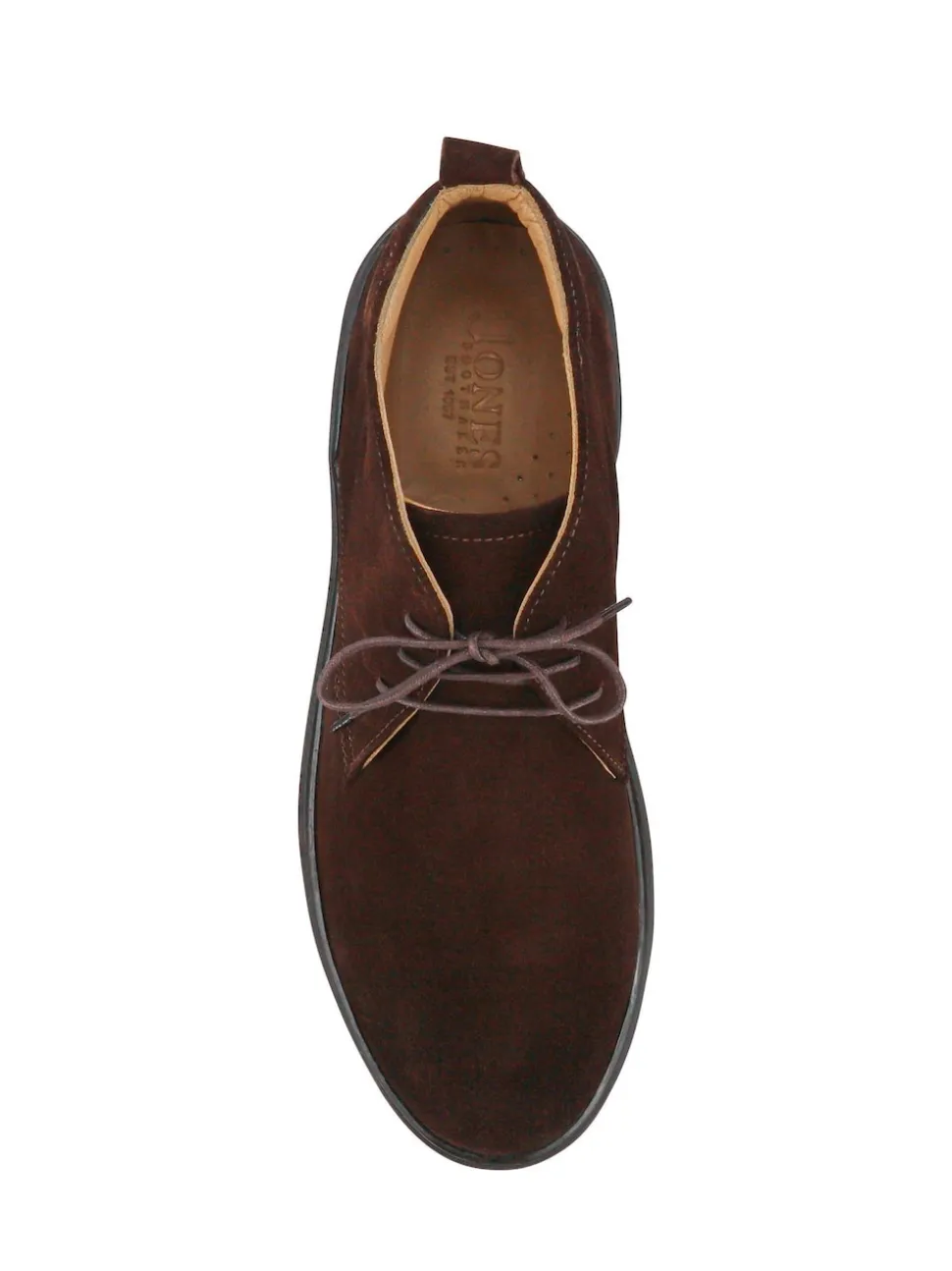 Jones Bootmaker Brown Dane Leather Lace-Up Boots