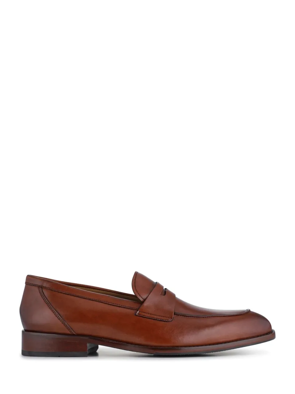 Jones Bootmaker Brown Leather Penny Loafers