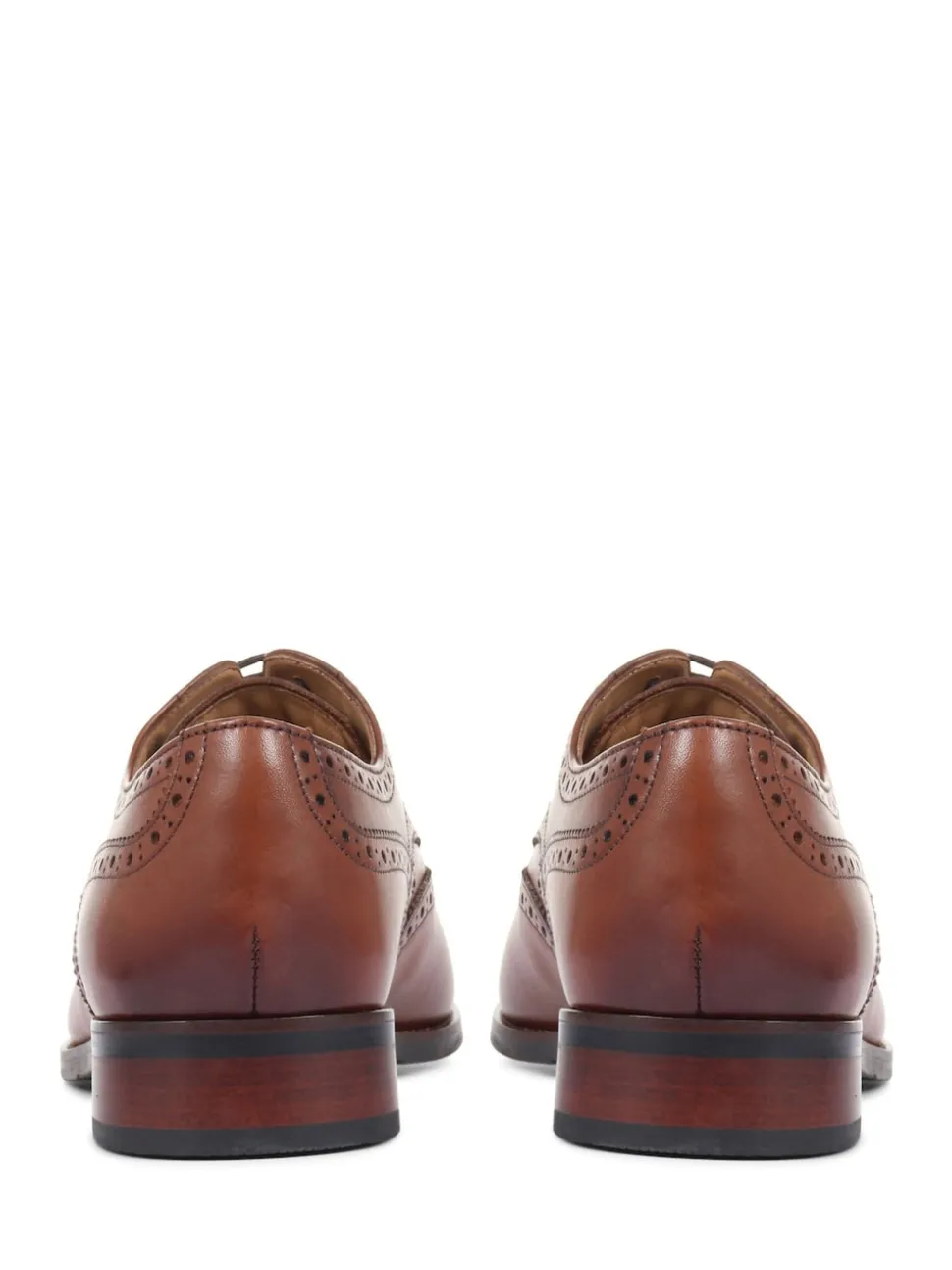 Jones Bootmaker Brown Mens Manning Wide Fit Brogues Shoes