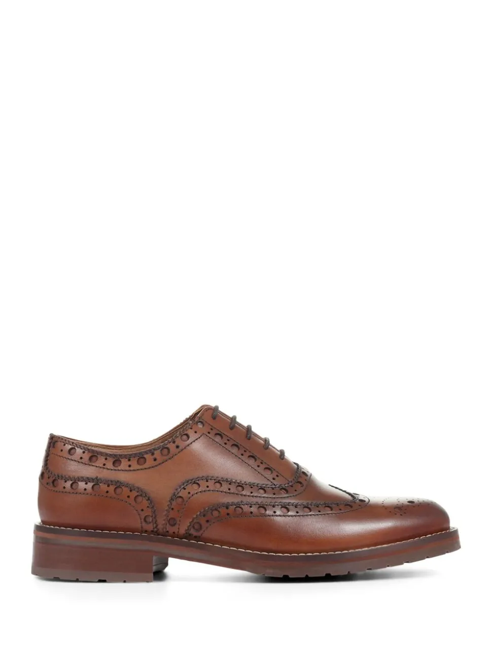 Jones Bootmaker Brown Mens Bertie Oxford Leather Brogues