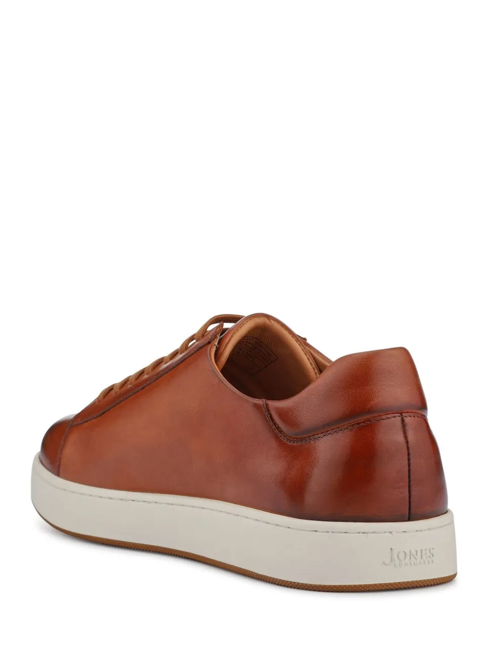 Jones Bootmaker Brown Simone Wide-Fit Leather Trainers