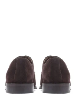 Jones Bootmaker Brown Suede Regular Fit Men’s Leather Lace Smart Shoes