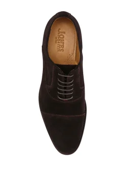 Jones Bootmaker Brown Suede Regular Fit Men’s Leather Lace Smart Shoes