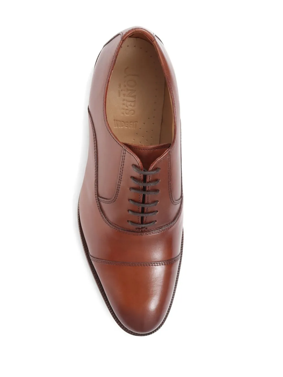 Jones Bootmaker Brown Wide Fit Men’s Leather Lace Smart Shoes