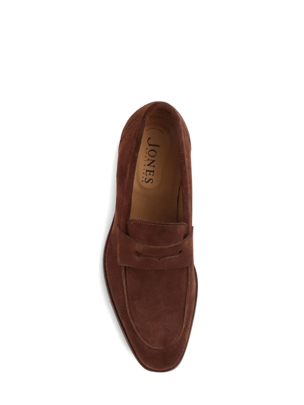 Jones Bootmaker Chestnut Brown Leather Penny Loafers