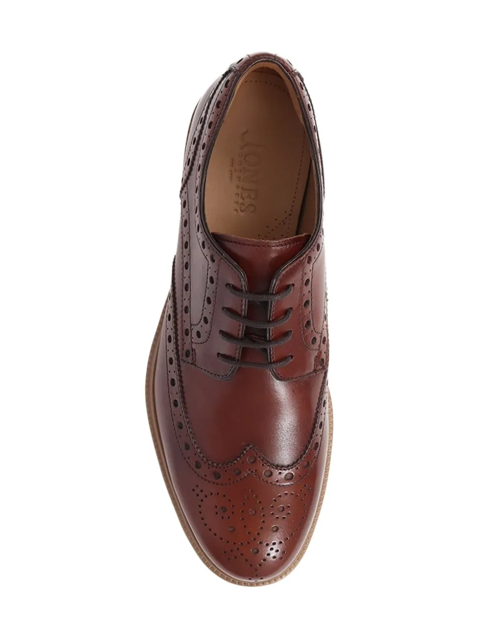 Jones Bootmaker Chestnut London City 2 Brogues Derby Shoes