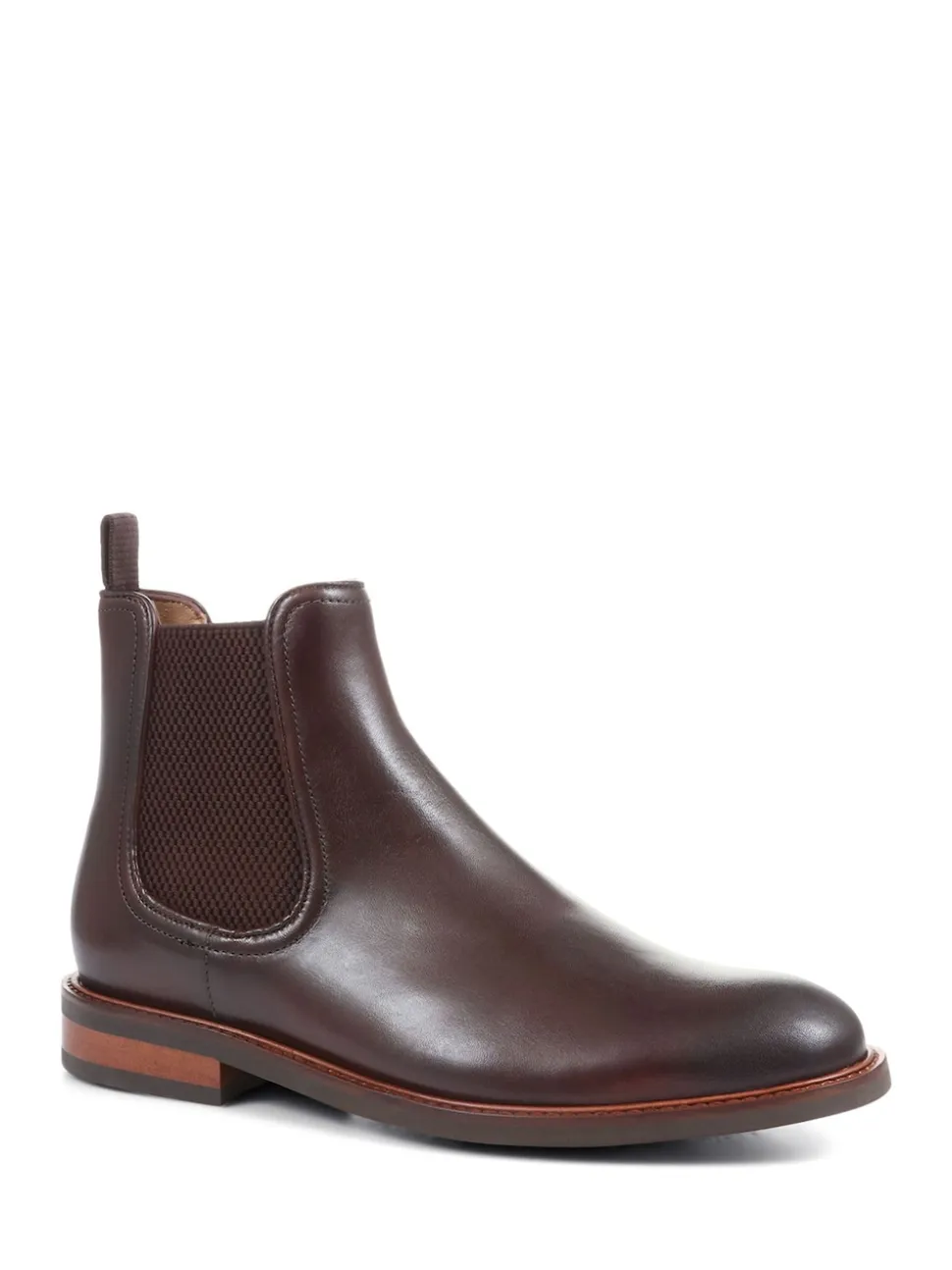 Jones Bootmaker Dark Brown Eastbourne Leather Chelsea Boots
