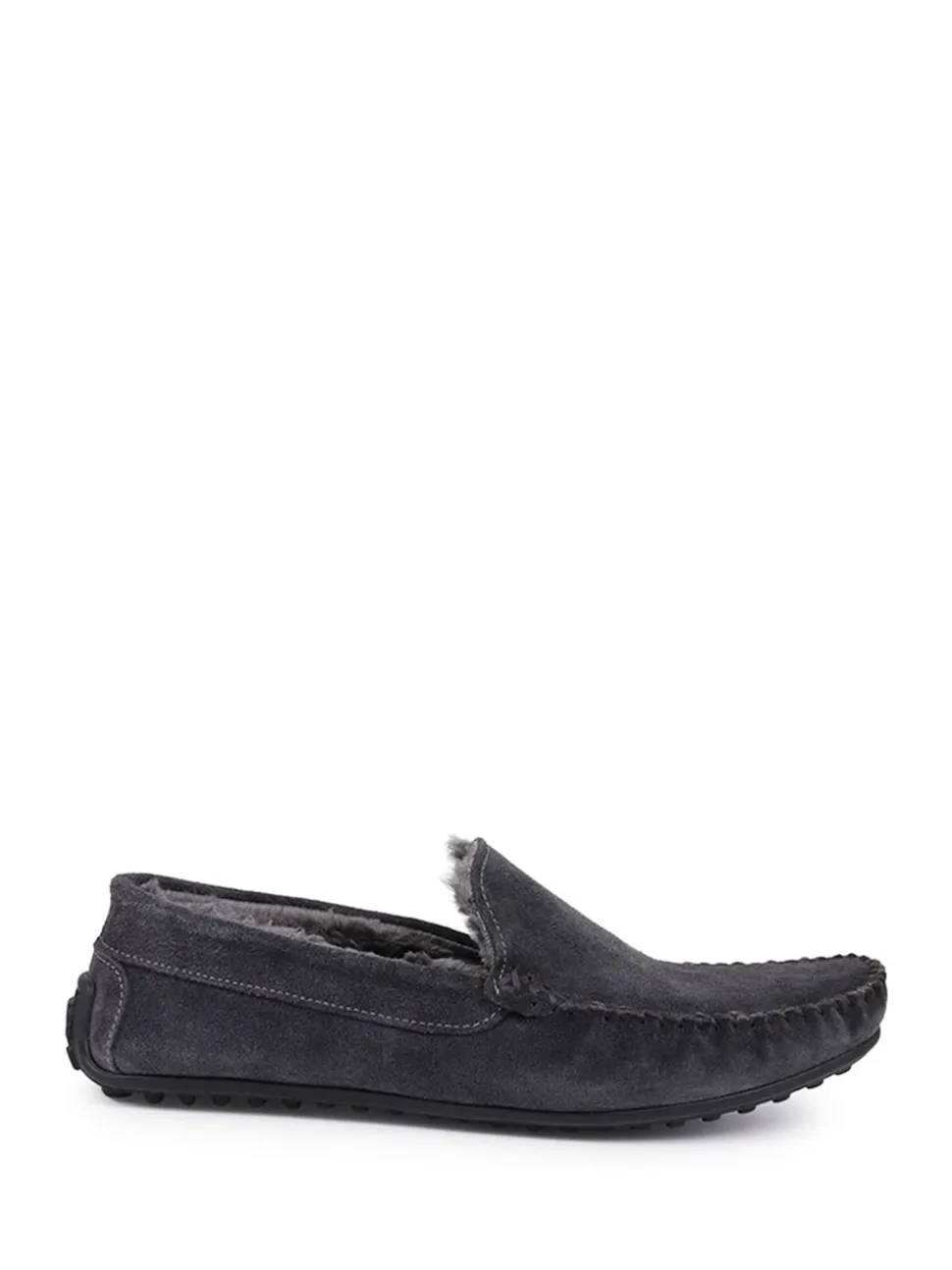 Jones Bootmaker Grey Zain Suede Slippers