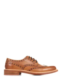 Jones Bootmaker Natural Bushwick Goodyear Welted Leather Brogues
