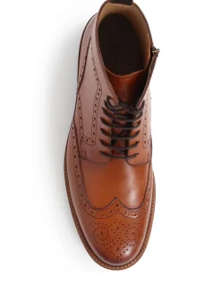 Jones Bootmaker Natural Fletcher Leather Boots