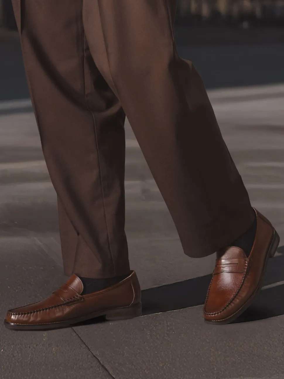 Jones Bootmaker Natural Quennell Leather Penny Loafers