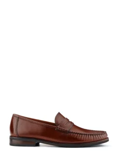 Jones Bootmaker Natural Quennell Leather Penny Loafers