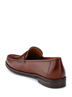 Jones Bootmaker Natural Quennell Leather Penny Loafers