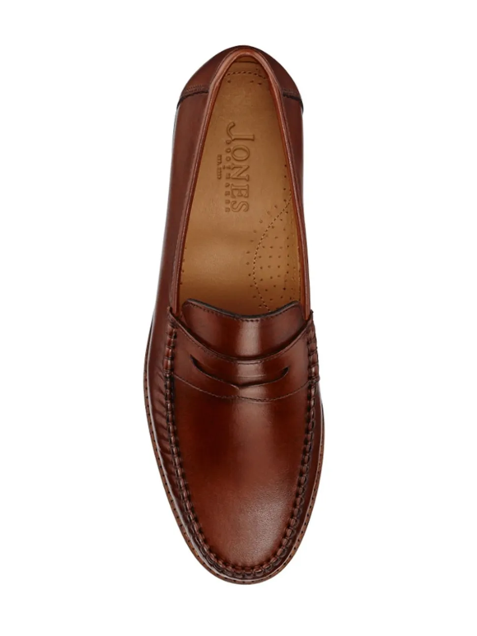 Jones Bootmaker Natural Quennell Leather Penny Loafers