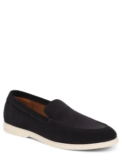Jones Bootmaker Navy Suede Raiden Suede Loafers