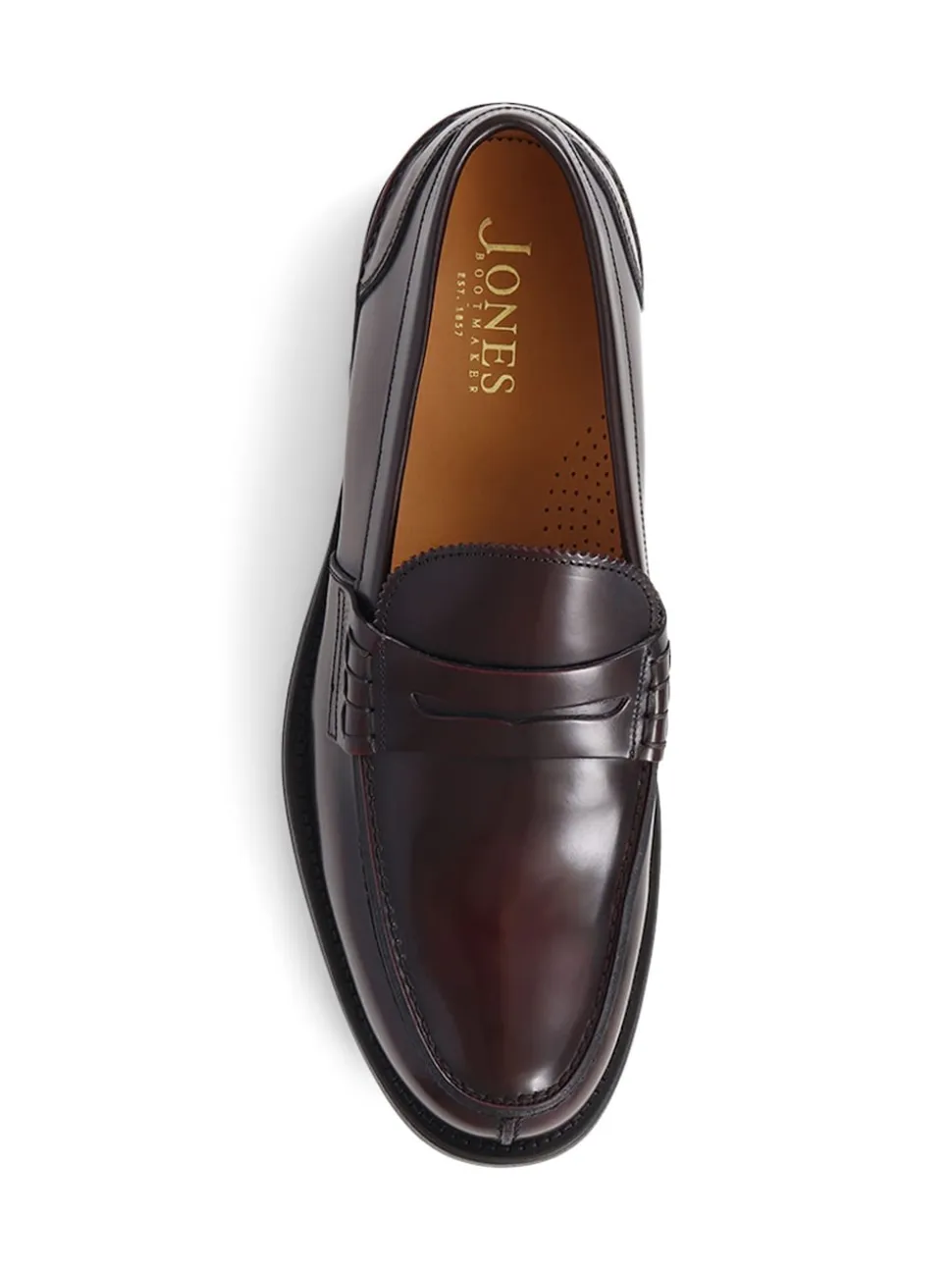 Jones Bootmaker Red Chorleywood 2 Leather Penny Loafers