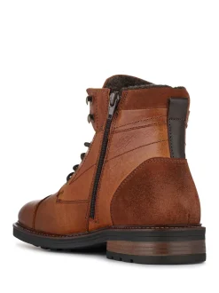 Jones Bootmaker Tan Dusseldorf Leather Lace-Up Boots