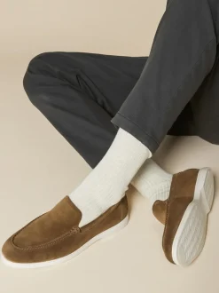 Jones Bootmaker Tan Suede Raiden Suede Loafers