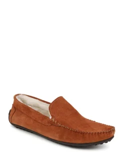 Jones Bootmaker Tan Zain Suede Slippers