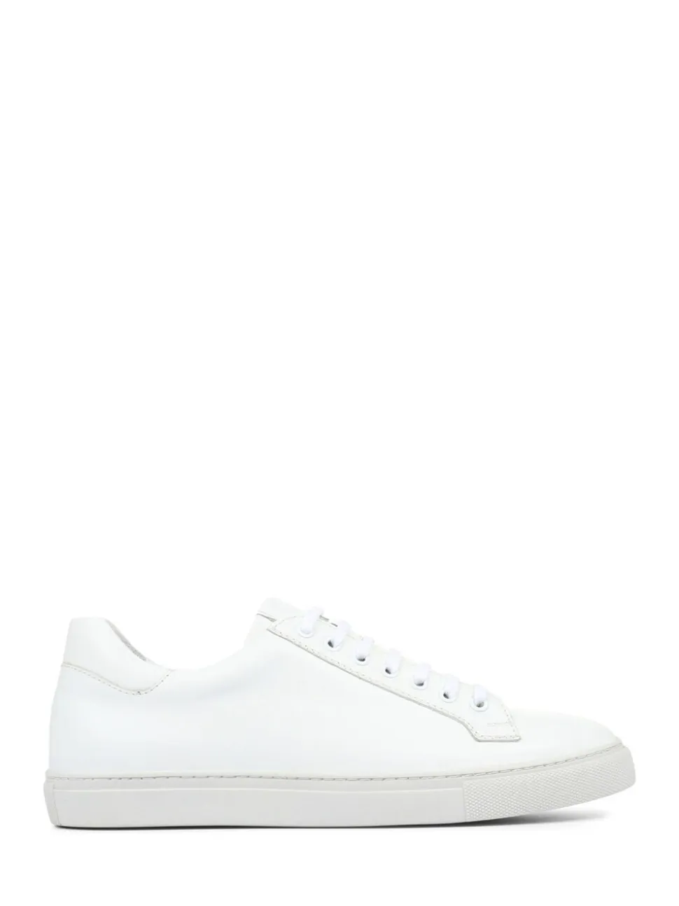 Jones Bootmaker White Regular Fit Mens Simon Leather Trainers