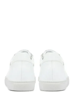 Jones Bootmaker White Regular Fit Mens Simon Leather Trainers