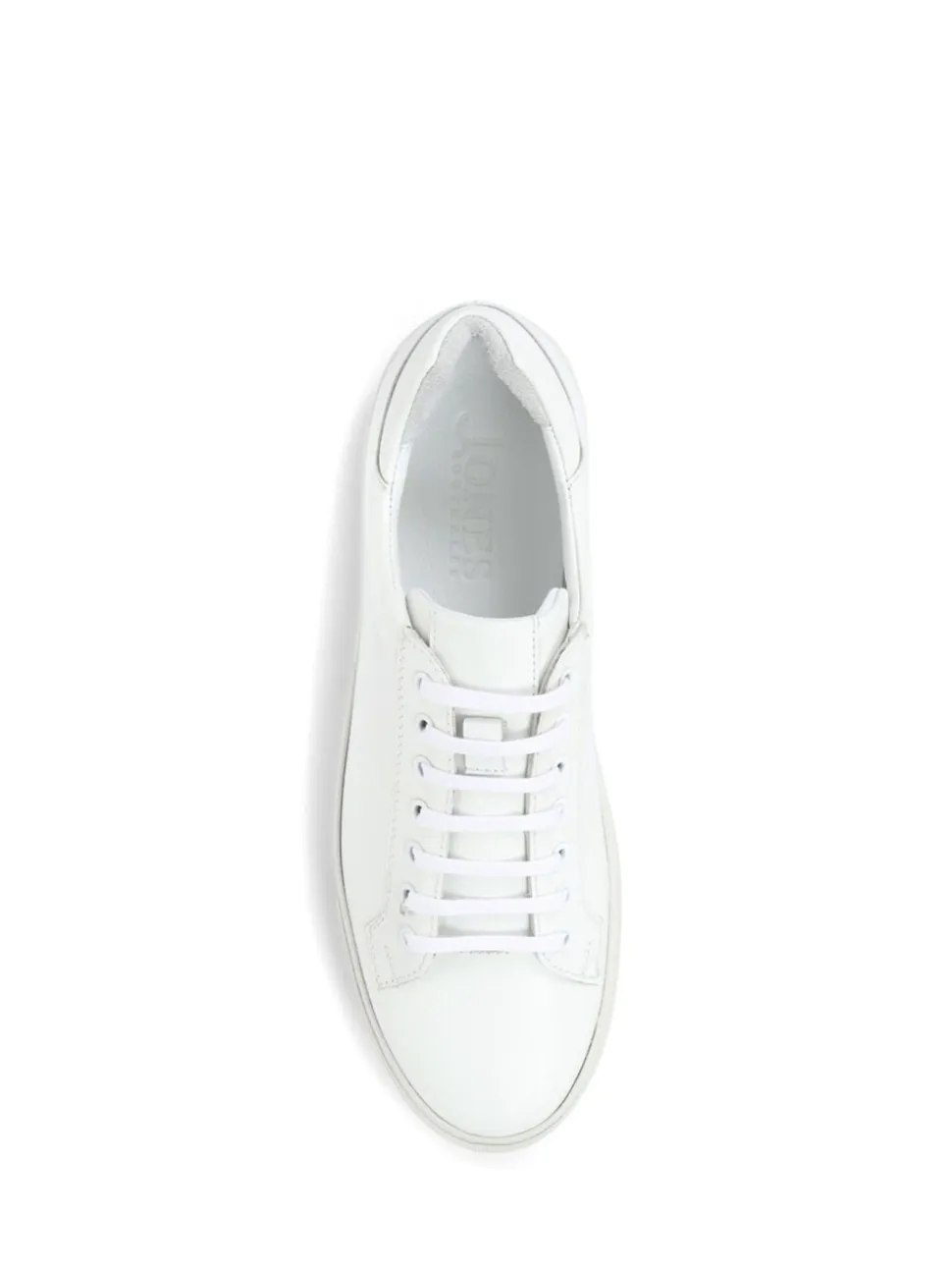 Jones Bootmaker White Regular Fit Mens Simon Leather Trainers