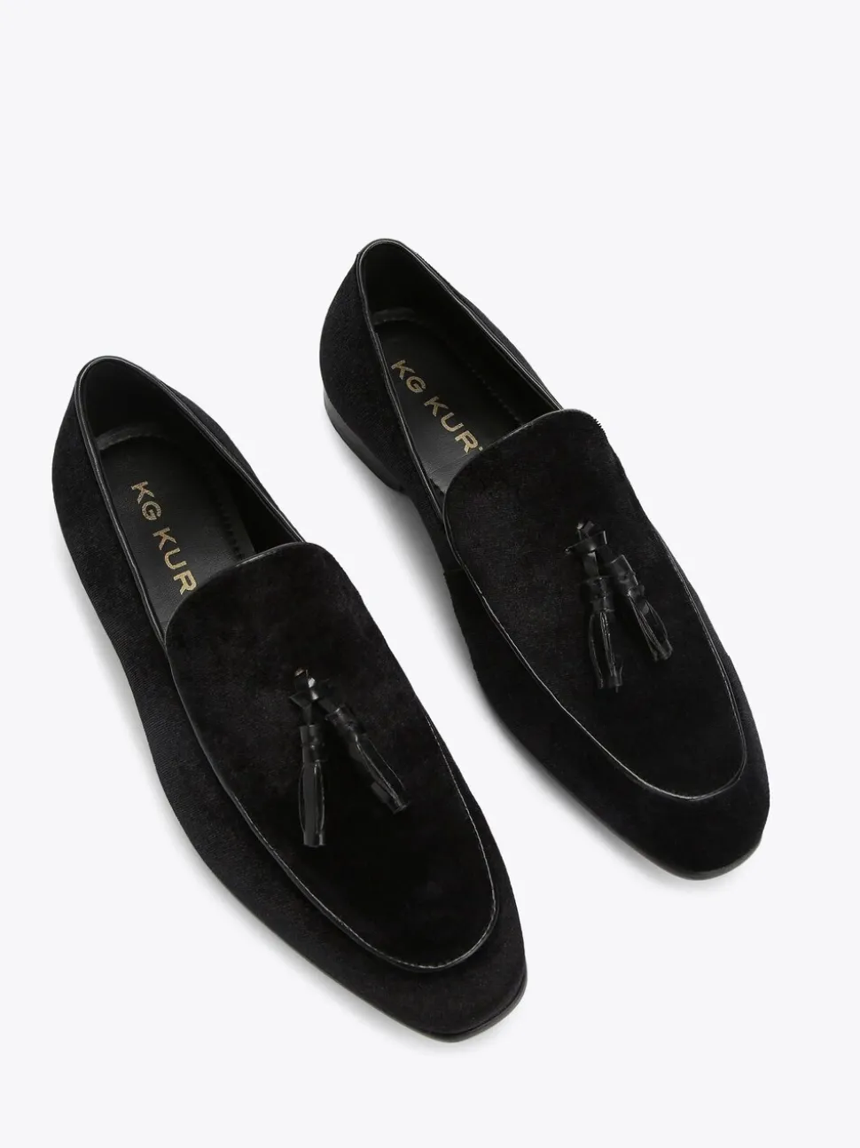KG Kurt Geiger Black Curtis Velvet Shoes