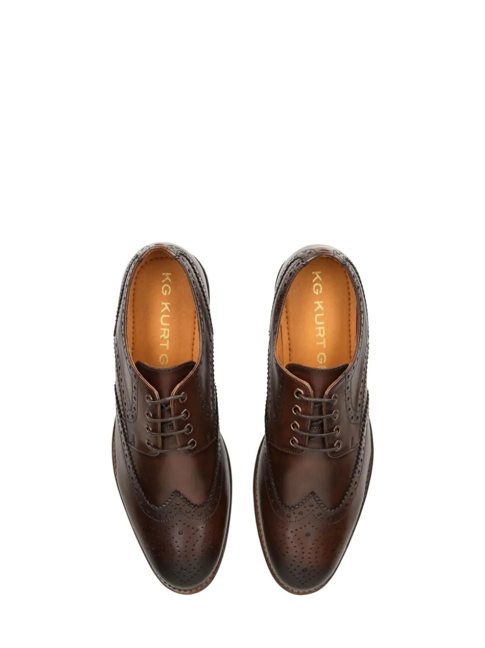 KG Kurt Geiger Brown Connor Brogue Shoes