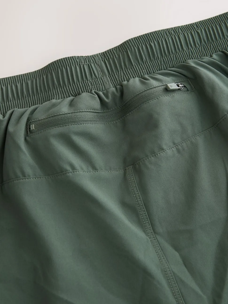Khaki Green Active Cargo Gym Training Shorts