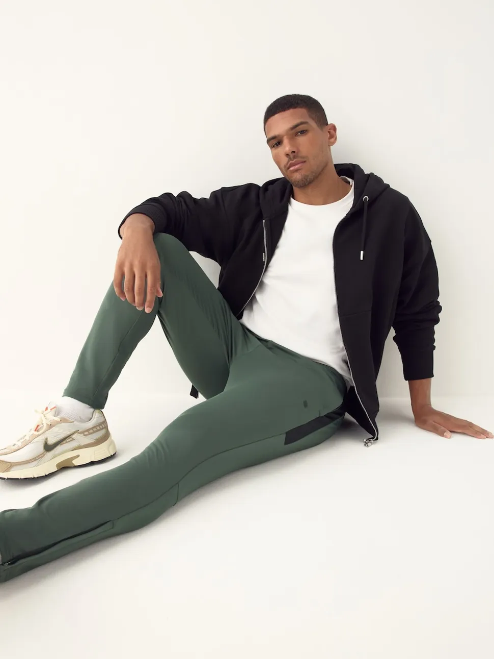 Khaki Green Active Gym Training Joggers