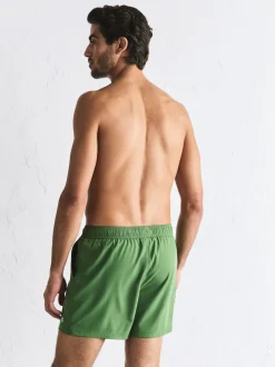 Khaki Green Motion-Flex 5 Inch Swim Shorts