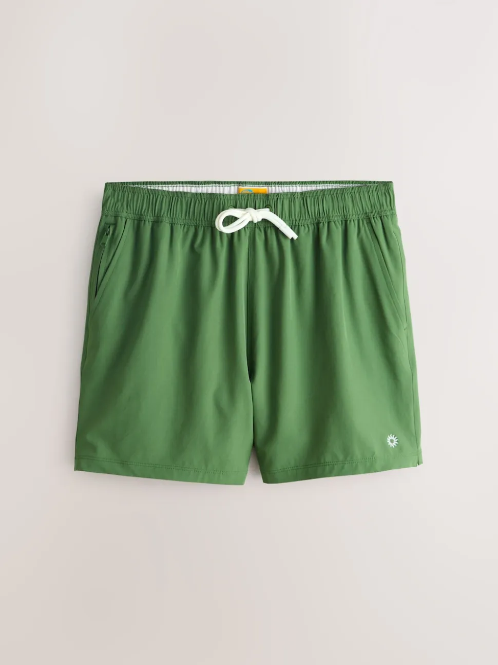 Khaki Green Motion-Flex 5 Inch Swim Shorts