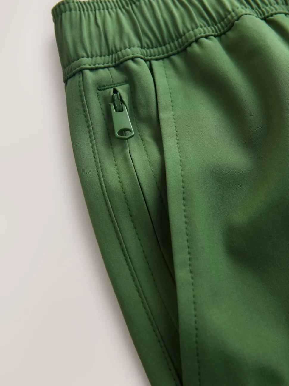 Khaki Green Motion-Flex 5 Inch Swim Shorts