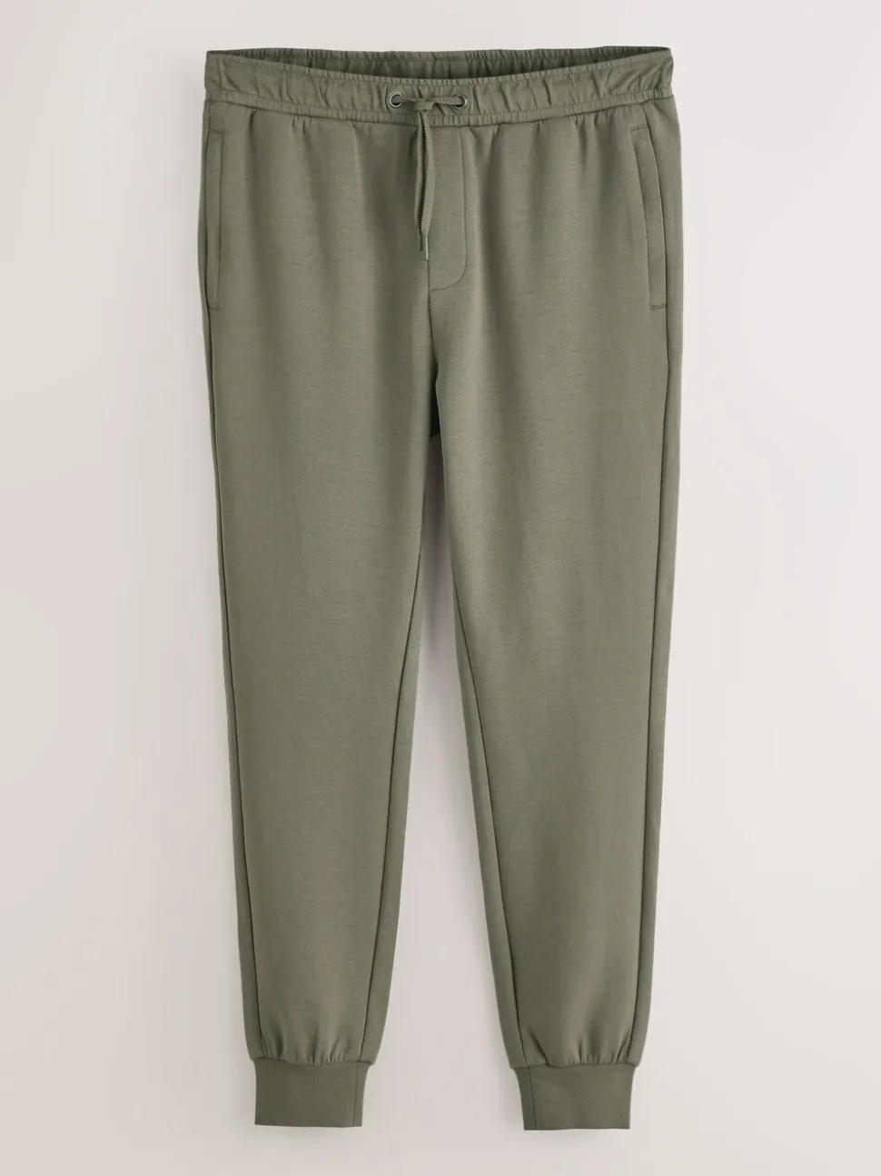 Khaki Green Signature Soft Touch Modal Slim Fit Cuffed Joggers