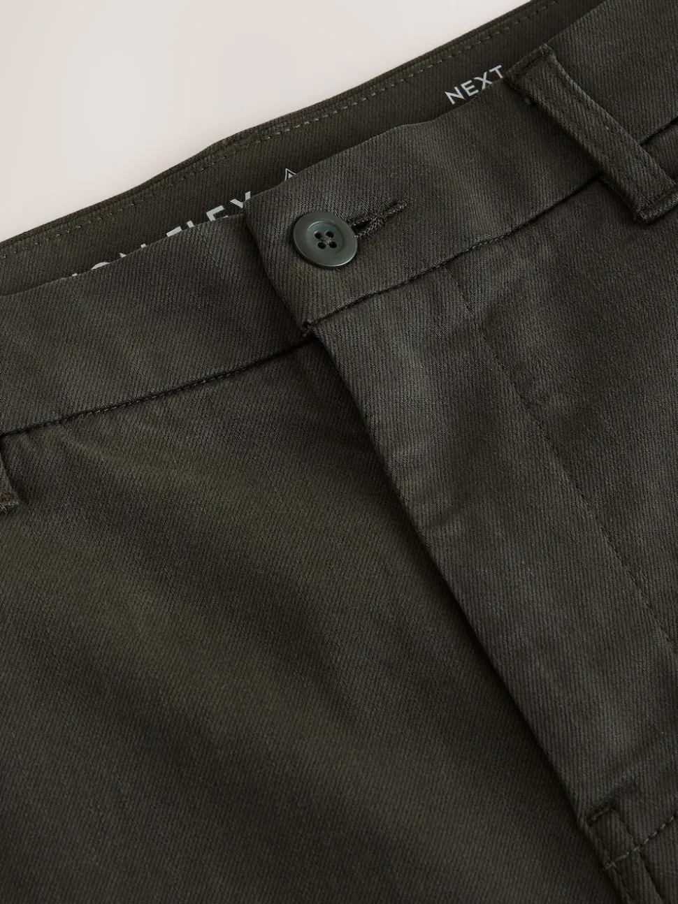 Khaki Green Slim Fit Motionflex Chino Trousers
