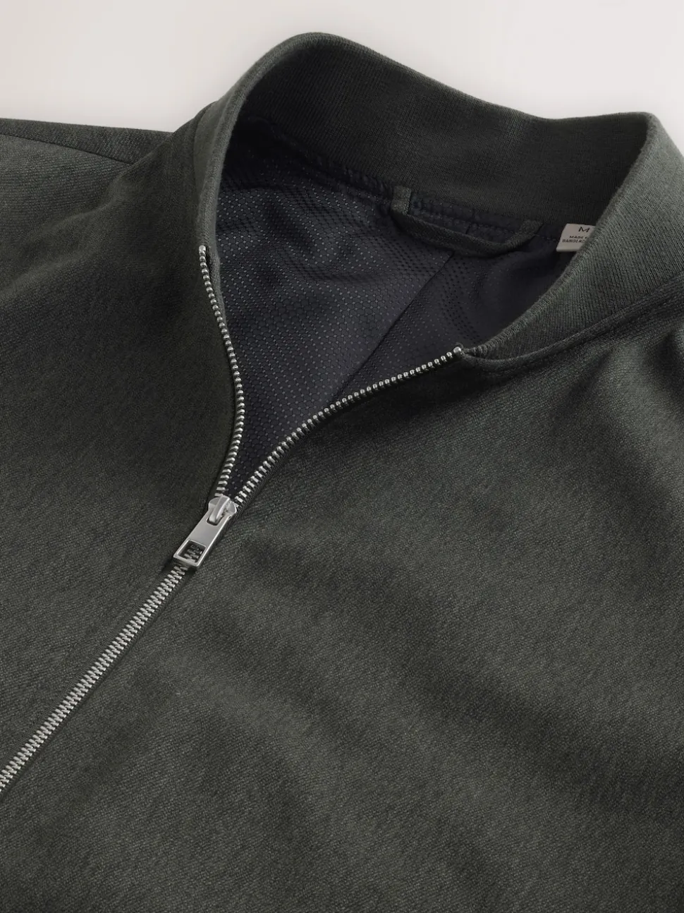 Khaki Green Smart Bomber Jacket