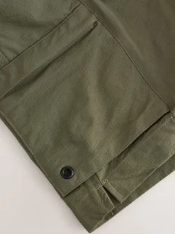 Khaki/Green Fashion Cargo Swim Shorts