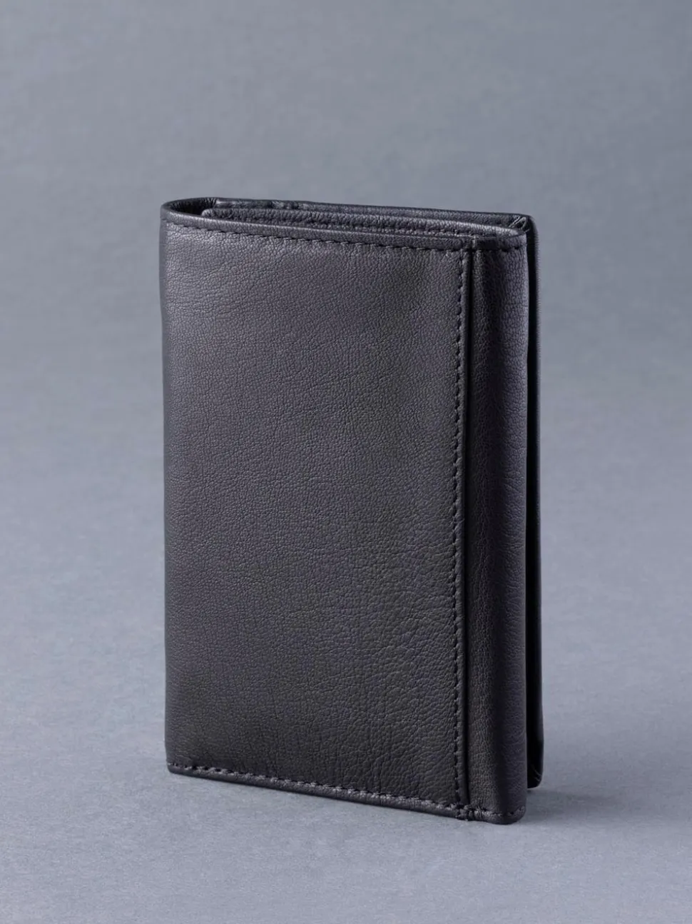 Lakeland Leather Black Bowston Tri-Fold Wallet