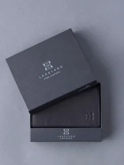 Lakeland Leather Black Bowston Tri-Fold Wallet