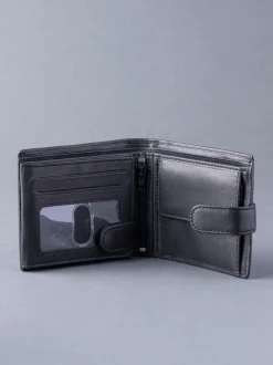 Lakeland Leather Black Burneside Wallet