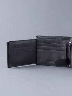 Lakeland Leather Black Burneside Wallet