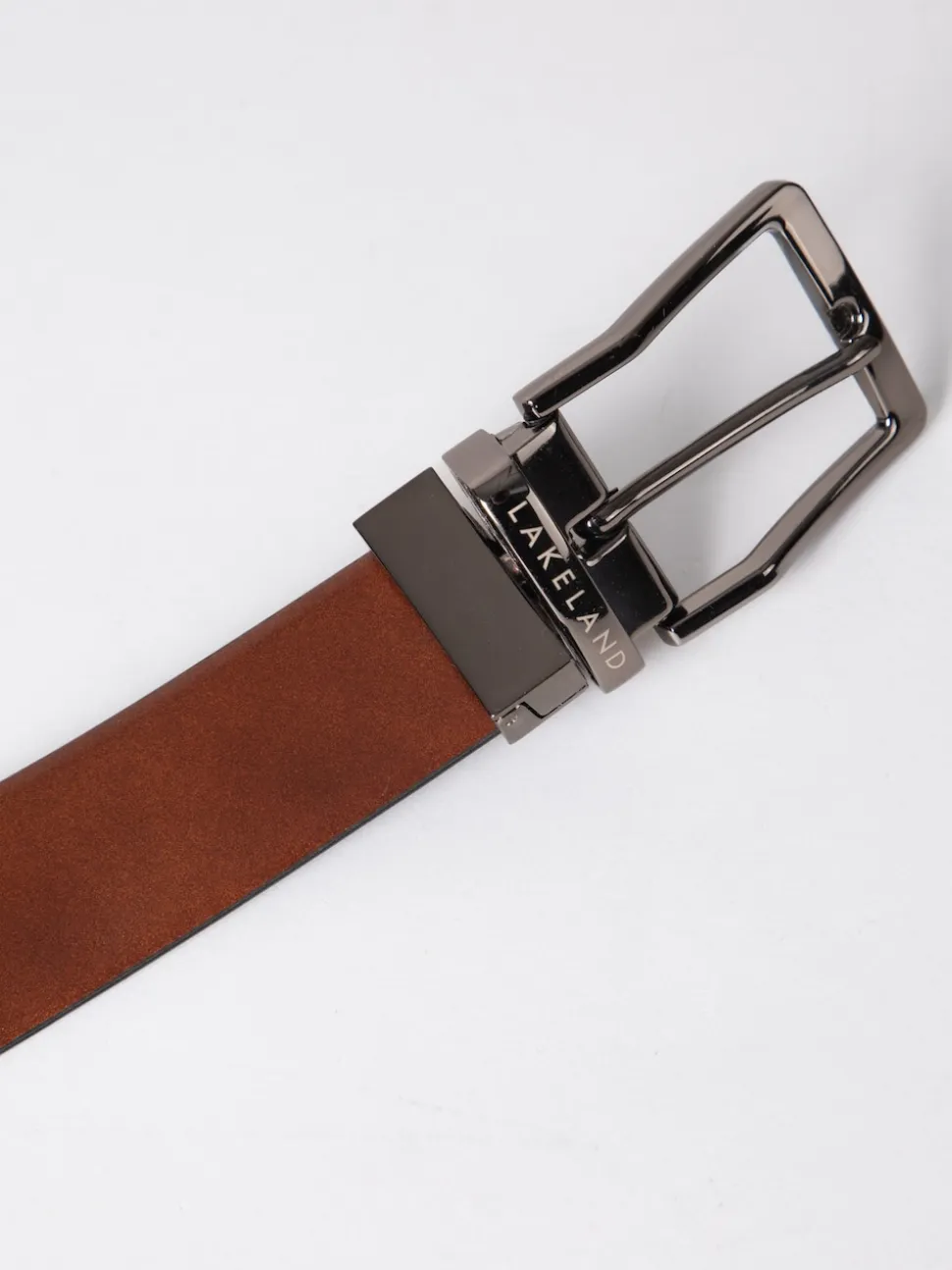 Lakeland Leather Black Calder Reversible Belt