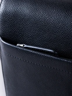 Lakeland Leather Black Crummock Cross-Body Bag