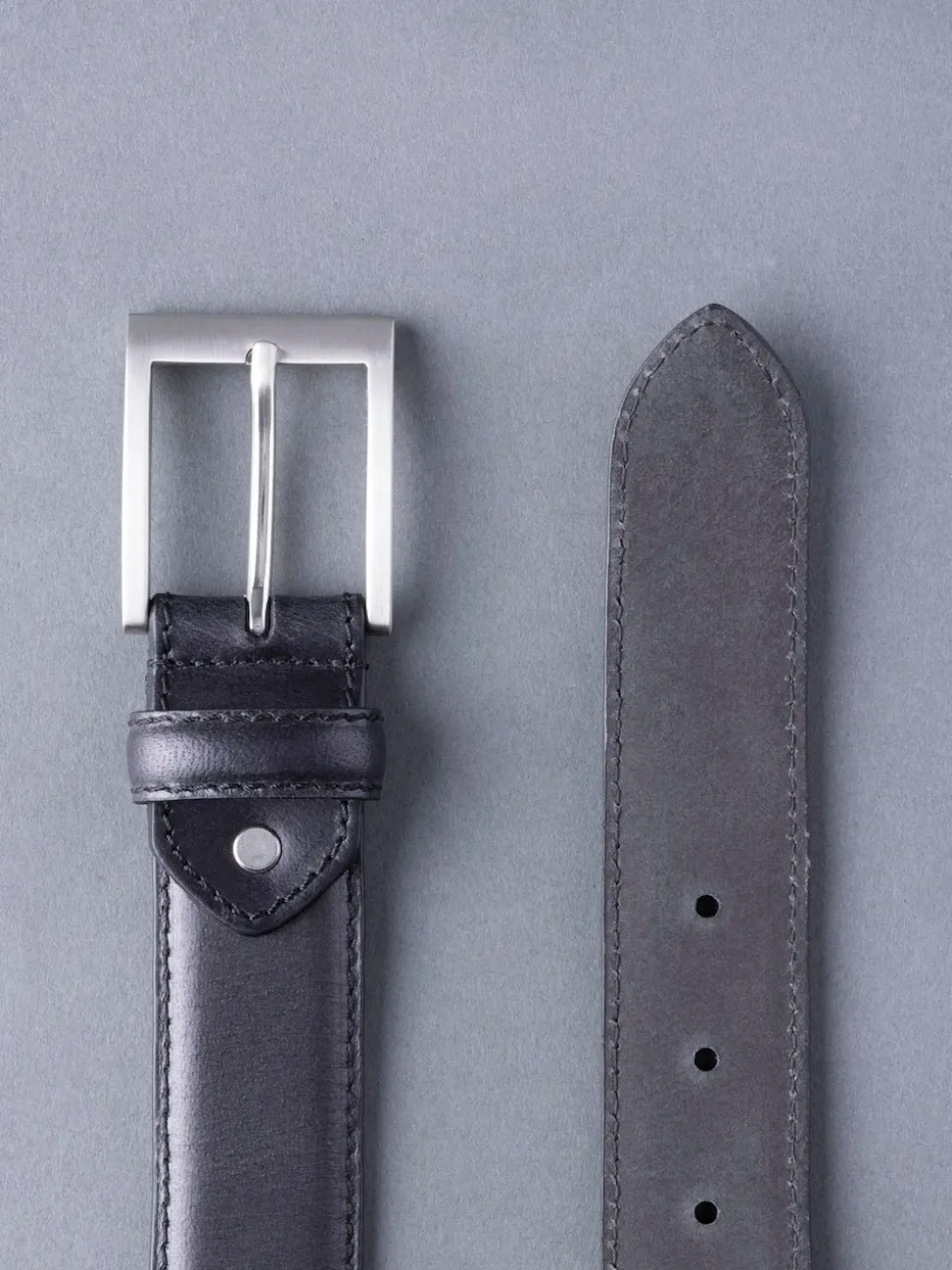 Lakeland Leather Black Staveley Leather Belt