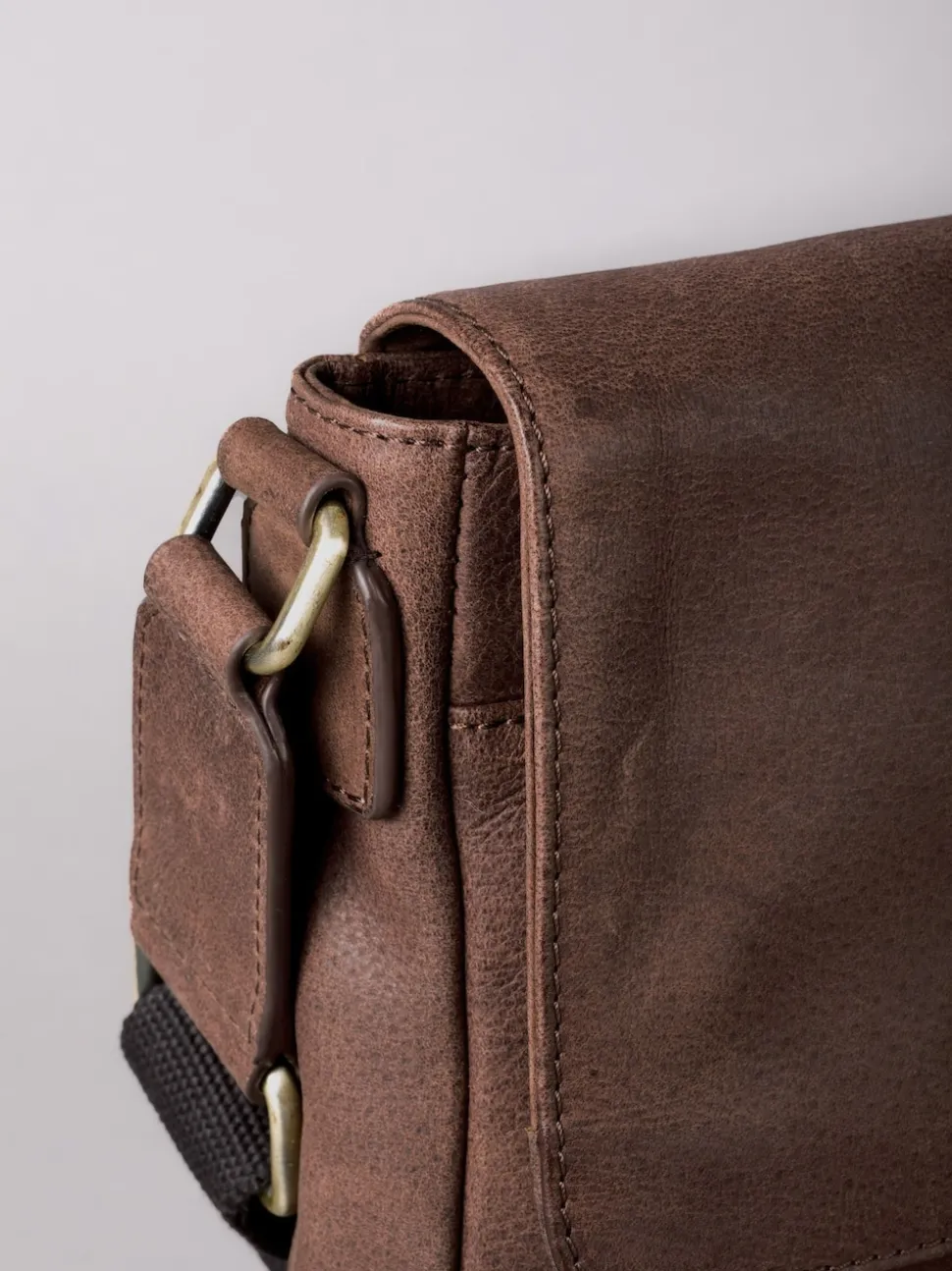 Lakeland Leather Brown Hutton Reporter Bag