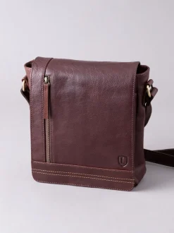 Lakeland Leather Brown Medium Keswick Messenger Bag