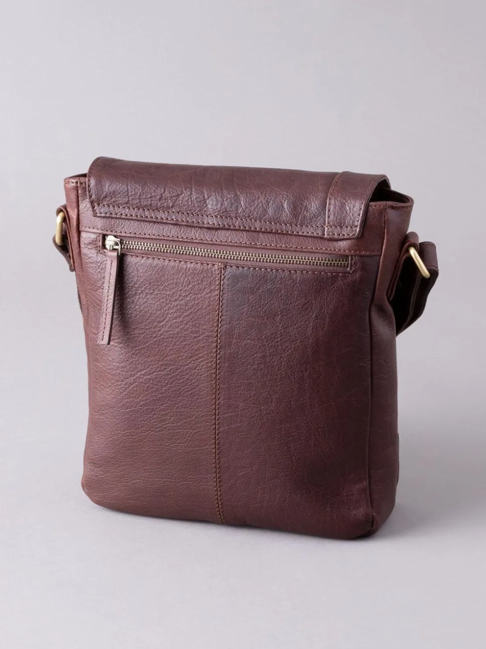 Lakeland Leather Brown Medium Keswick Messenger Bag