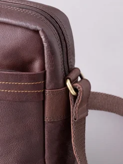 Lakeland Leather Brown Small Keswick Messenger Bag